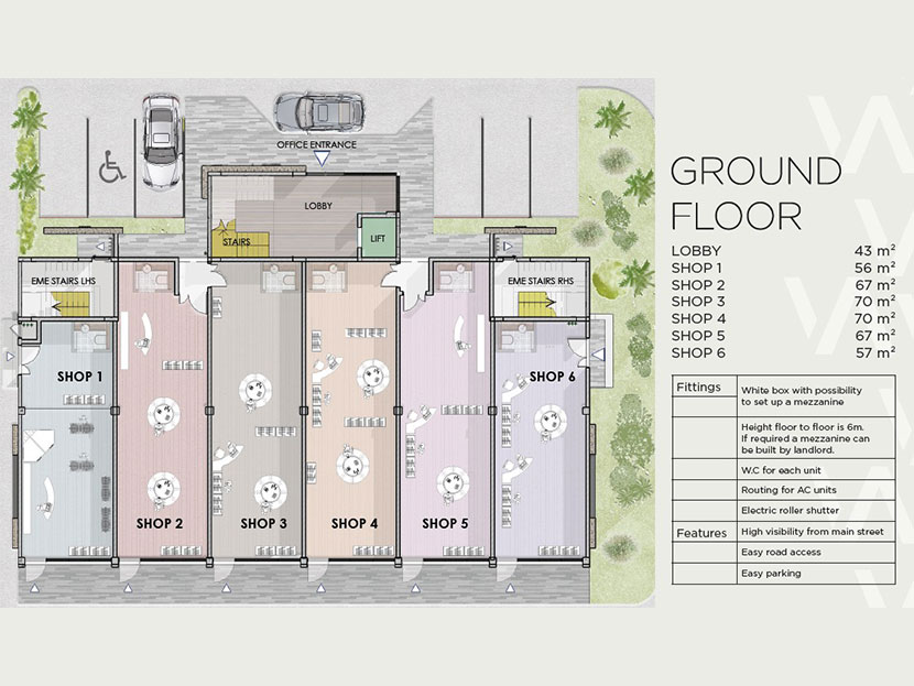 Retail Space 84-105m2 Grand Bay North